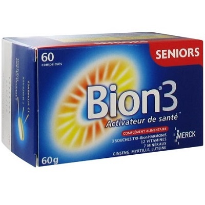 BION 3 SENIORS 60 comprimés 0.0 - Pharmacie de la Promenade